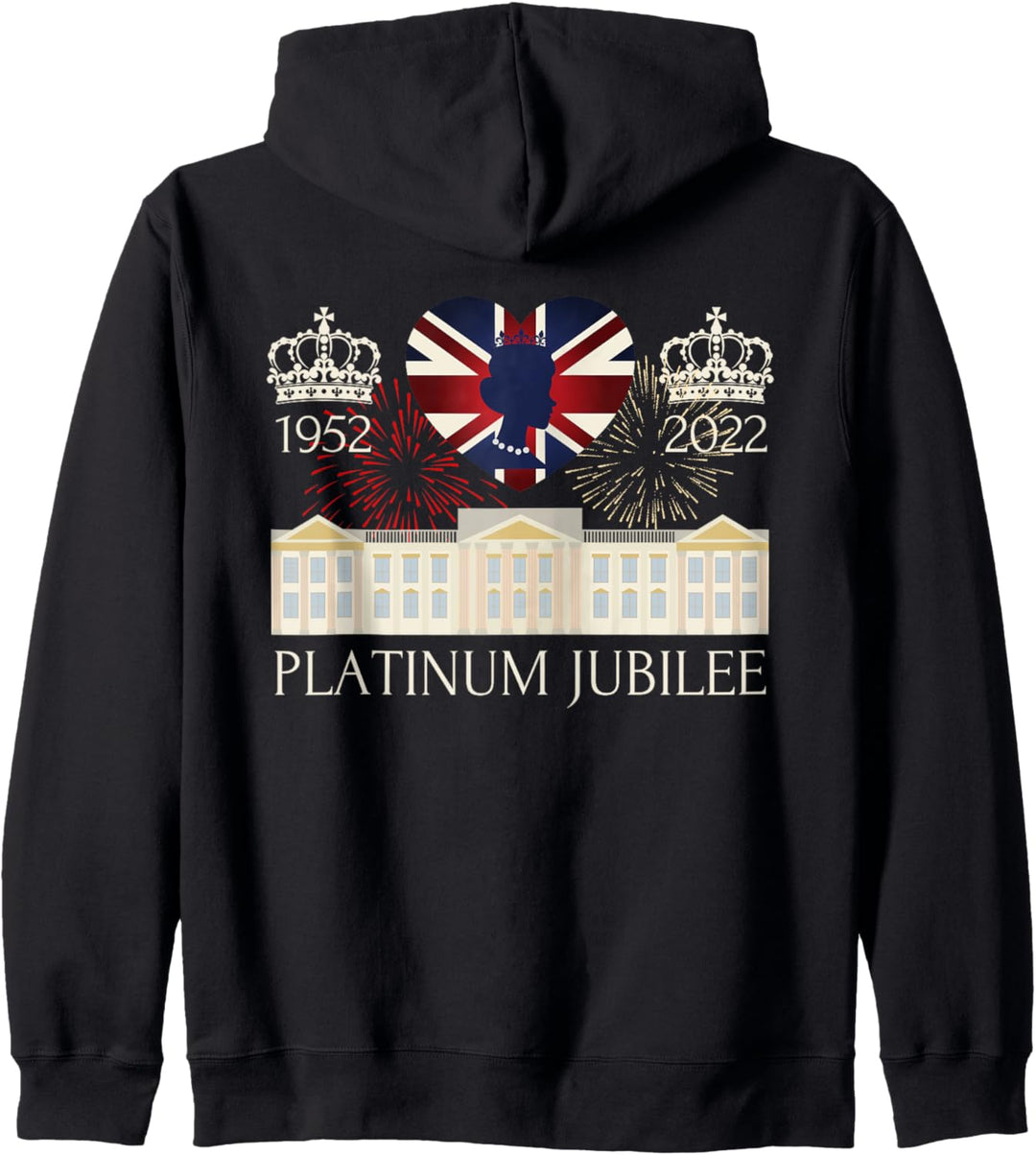 Queen Elizabeth Platin Jubiläum 70 Jahre Britische Flagge Kapuzenjacke