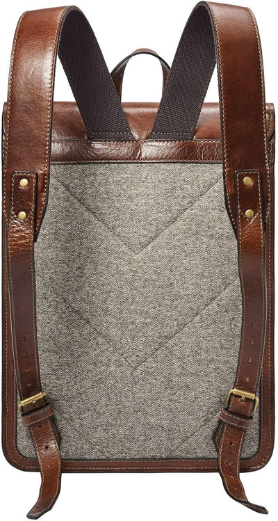 Fossil Tasche für Männer Greenville, Eco Leder Rucksack cognac 30,48 cm L x 8,89 cm B x 40,64 cm H M