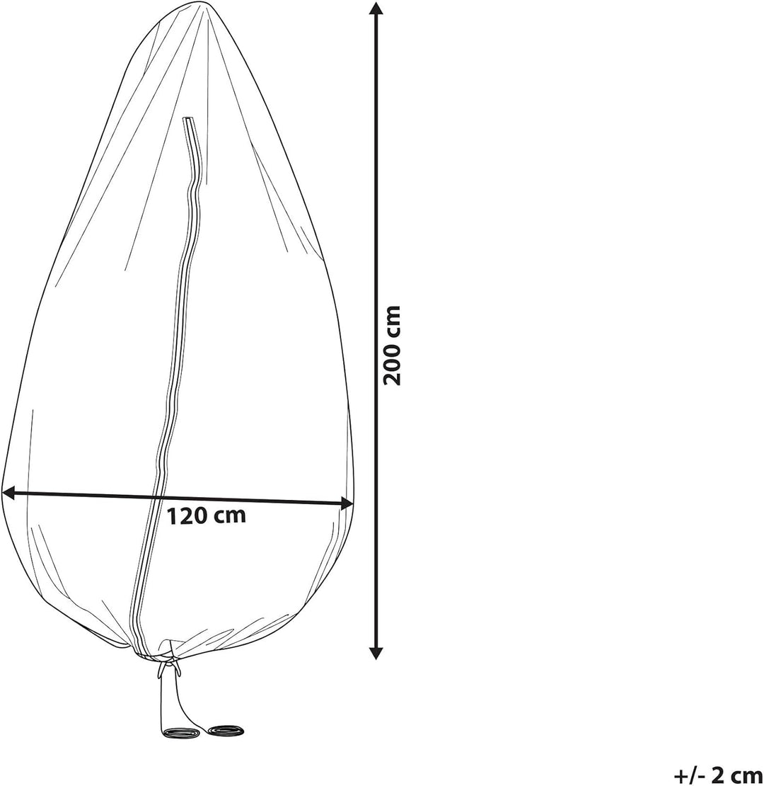Regenschutz für Hängesessel 200 x 120 cm grau Polyester CHUVA