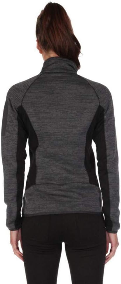 Regatta Laney II Damen Strickjacke Jacke Strick Fleecejacke Seal Grey 36 Grau - Schwarz, 36 Grau - S