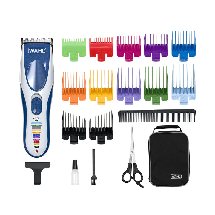 Wahl 09649-016 ColorPro Cordless Haarschneidemaschine, Blau, Silber