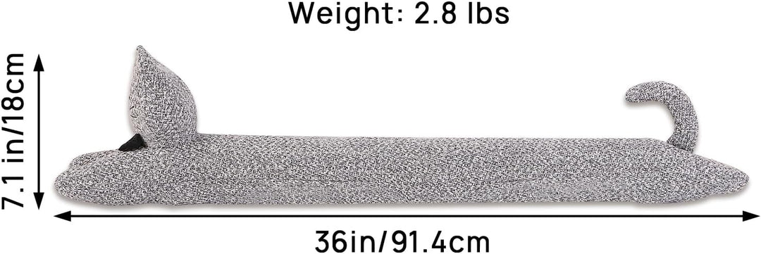 Robuster Zugluftstopper für die Tür, 86,4 cm, 1,4 kg, dekorativer schalldichter Tür-Zugluftblocker,
