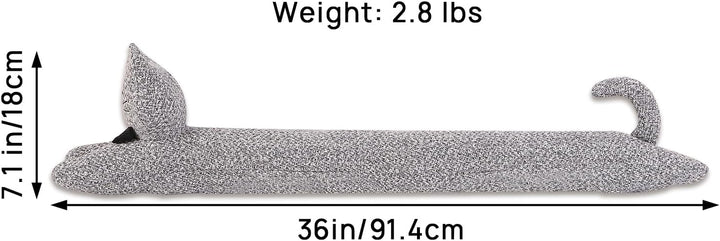 Robuster Zugluftstopper für die Tür, 86,4 cm, 1,4 kg, dekorativer schalldichter Tür-Zugluftblocker,