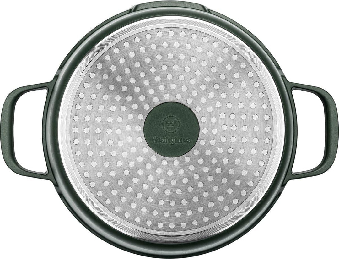 Westinghouse PERFORMANCE SERIES Schmorpfanne mit Deckel, Grosse Bratpfanne 32 cm für Induktion & all