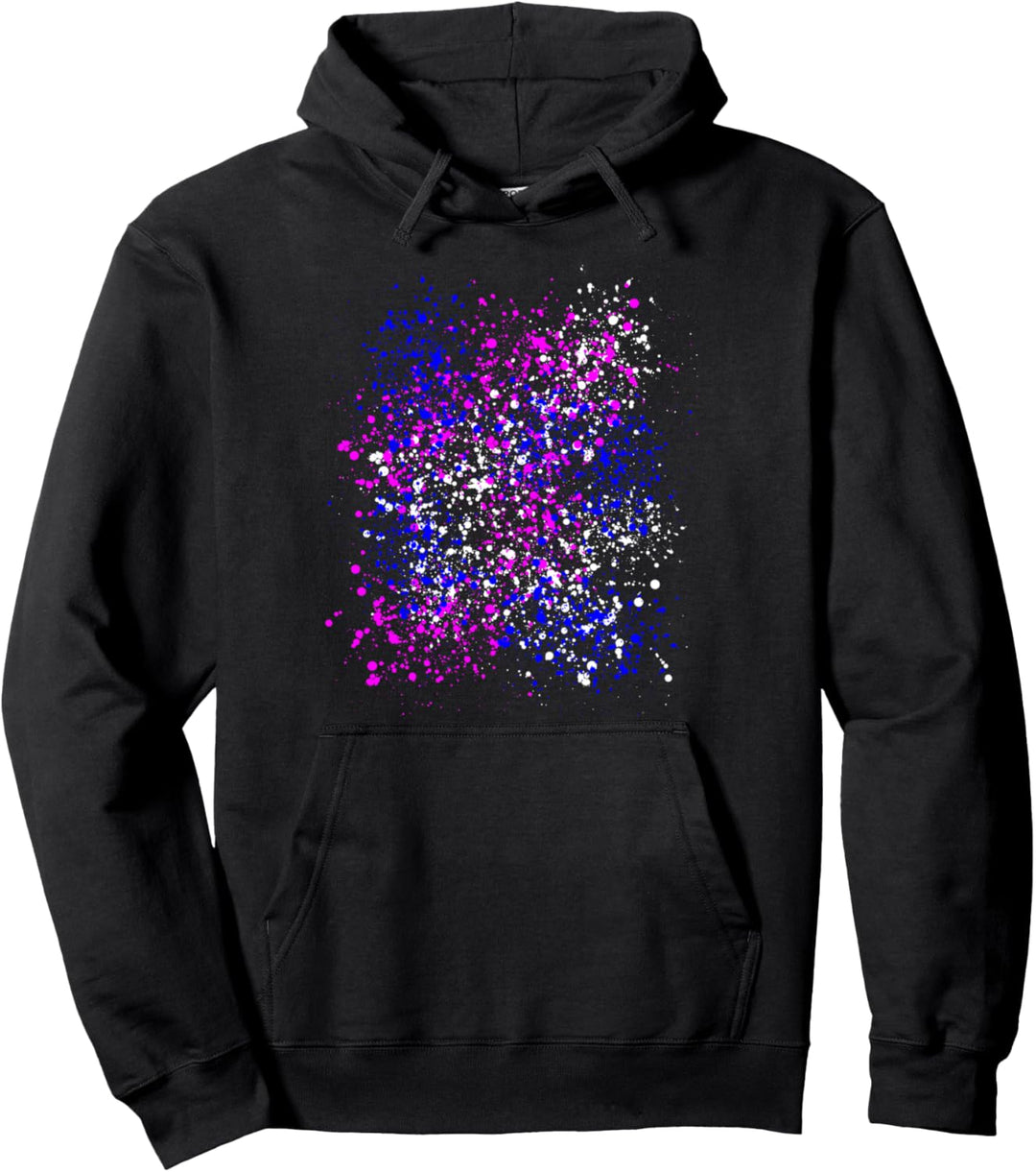 Bunte Farbkleckse wie Konfetti für Karneval Geburtstag Maler Pullover Hoodie
