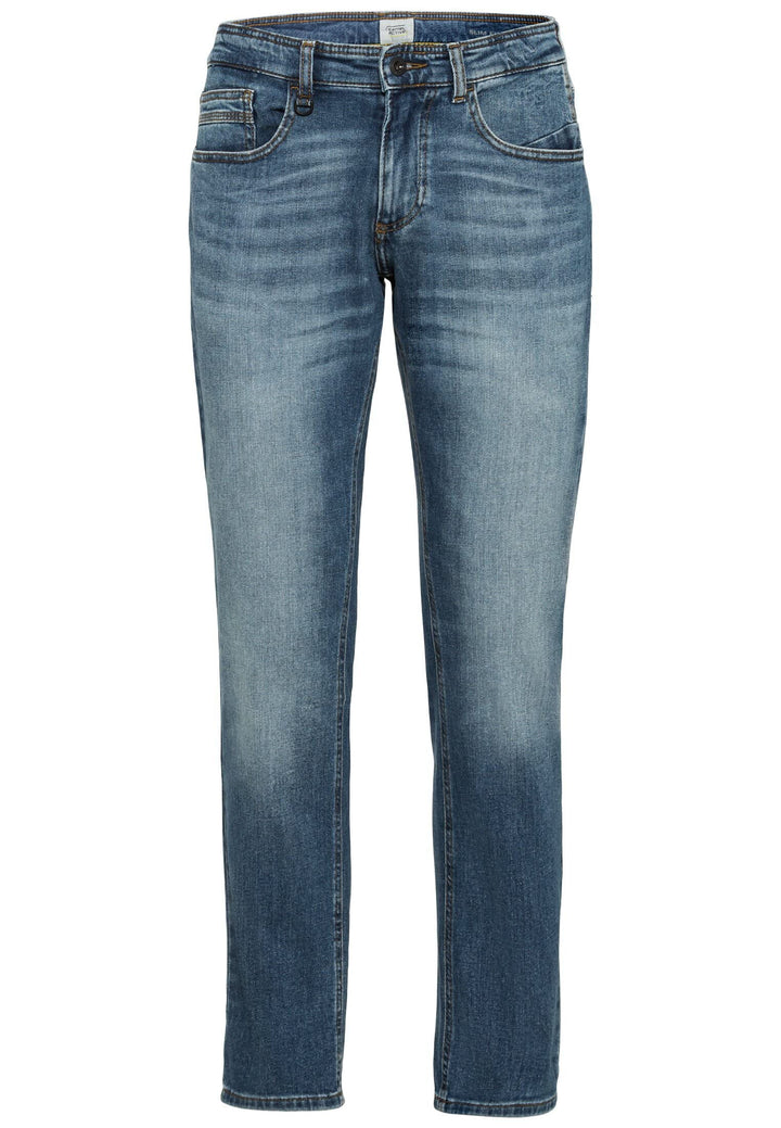 camel active Herren Slim Fit fleXXXactive® 5-Pocket Jeans 31W / 32L Blau, 31W / 32L Blau