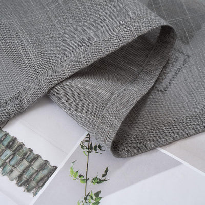 MIULEE 2er Set Voile Vorhang Sheer Leinenvorhang mit Ösen Transparente Leinen Optik Gardine Ösenscha