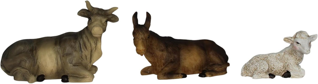 ZICOM Ankleidefigurenset Byzanz, Krippenfiguren klassisch ca. 16cm 10-TLG. Polyresin bekleidet