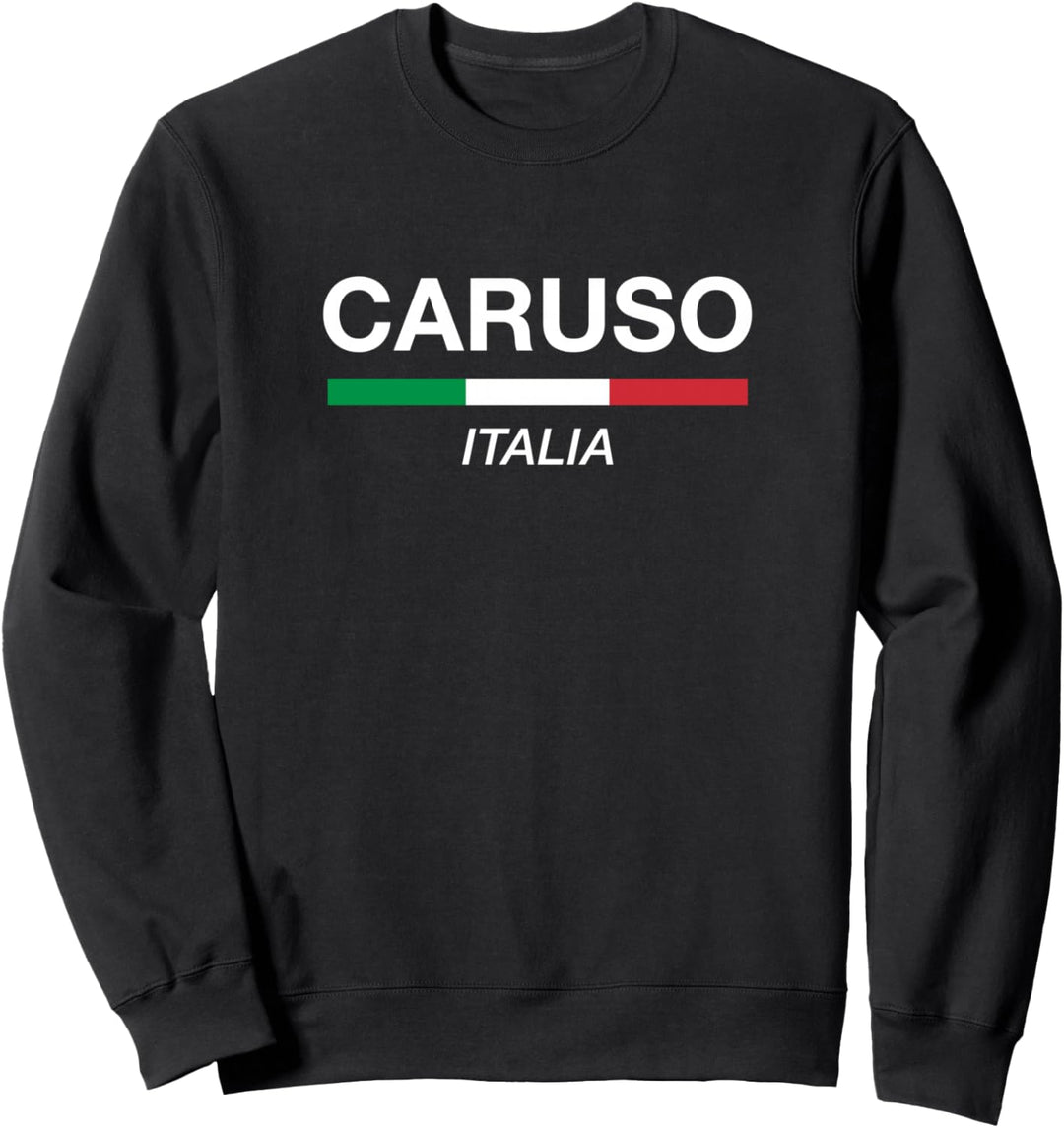 Caruso Italienischer Name Italien Flagge Italia Familiennachname Sweatshirt