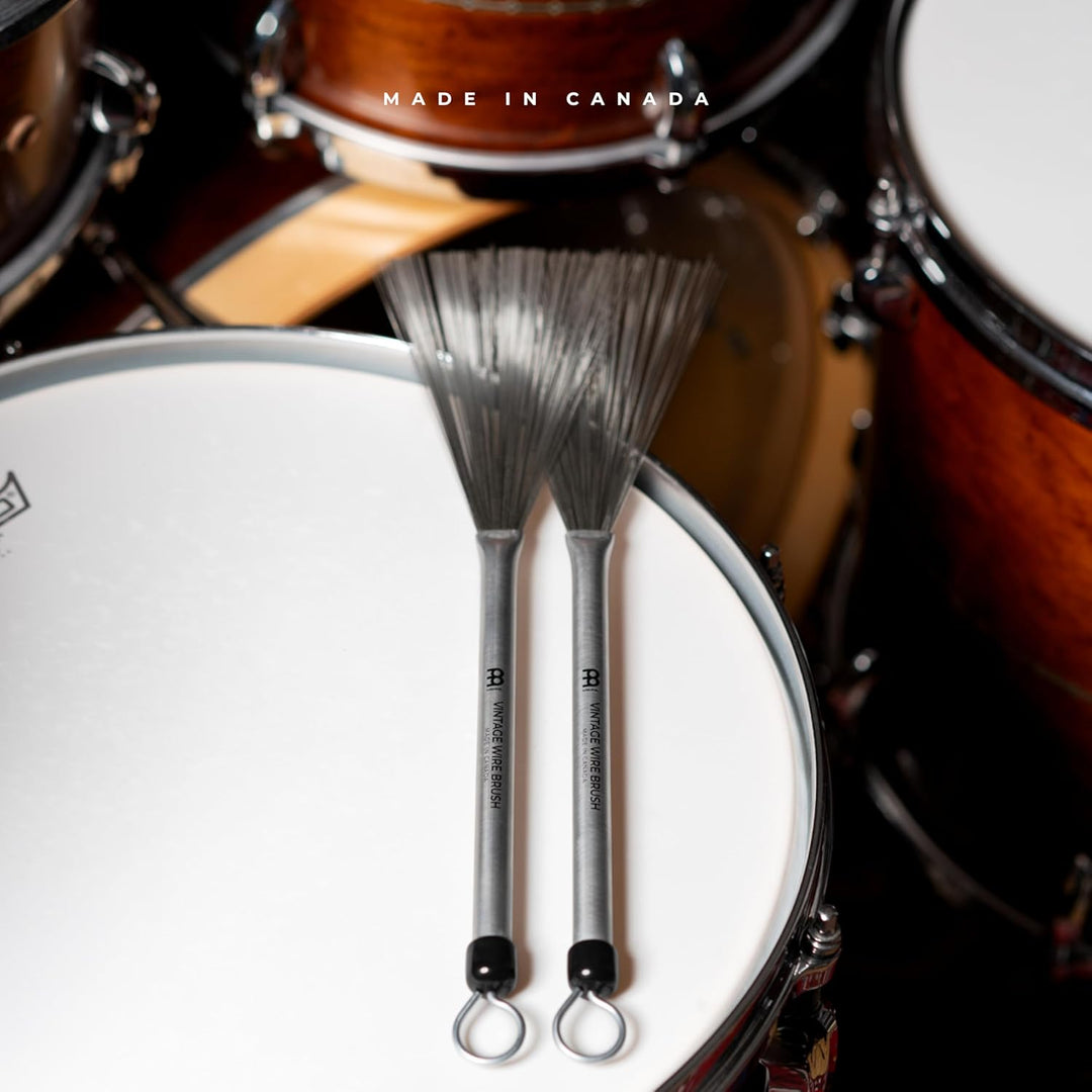 Meinl Stick & Brush Vintage Wire Brush - Schlagzeugbesen - Drumsticks - Jazz Besen (SB309), Vintage