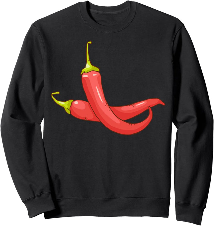 Chilischote Peperoni Chili Gemüse Vegetarier Veganer Sweatshirt