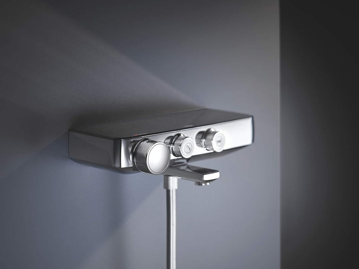 GROHE Grohtherm SmartControl - Thermostat-Wannenbatterie (langlebige Oberfläche, Wandmontage, Sicher