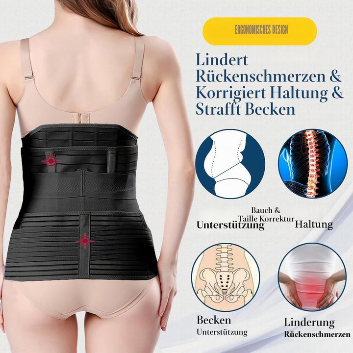 3 in 1 Postpartale Bauch Unterstützung Erholung Gürtel - Postpartum Gürtel für Damen - Postnatal Bau