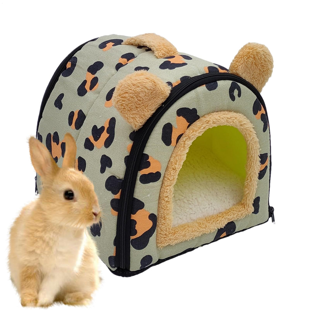 Generisch Bunny Bett,Weiches Warmes Kaninchenhaus - Für Indoor Outdoor Spielbereich Zuhause Hamster