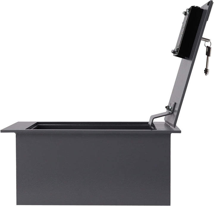 Brihard Bodenmontierter A4-Dokumententresor mit Schlüsselschloss – 13,5L Sichere Aufbewahrung – Auss