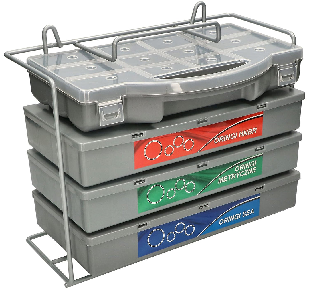 KOTARBAU® Gummi-Dichtungsringe-Satz 900 Stk. Ölbeständige O-Ringe im Sortimentskasten