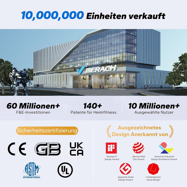 MERACH Rudergerät für Zuhause, Magnetisches Bluetooth Rudergeräte mit 16 Widerstandsstufen, Upgrade