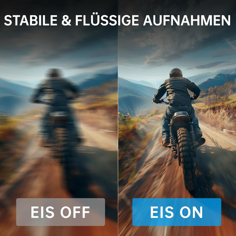 syndesmos Action Cam 4K 60FPS 30MP, 40M Unterwasserkamera, HD Unterwasserkamera Schnorcheln 2 LCD Bi