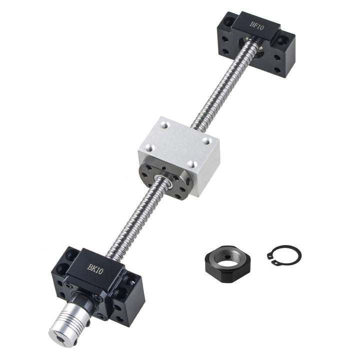 CNCYEAH SFU1204 Kugelumlaufspindel 1000mm Gewindespindel Edelstahl Linearführung mit Bearbeitetem En