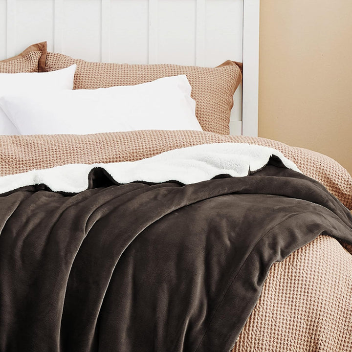 BEDSURE Kuscheldecke - Warm Sherpa Wolldecke & Sofadecke, Flauschig Sofaüberwurf Decke, Dicke Couchd