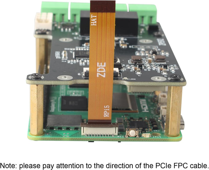 ZDE ZP592 PCIe to 2 Channel RS485 2 Channel RS232 HAT Expansion Board for Raspberry Pi 5 PCIe to RS4