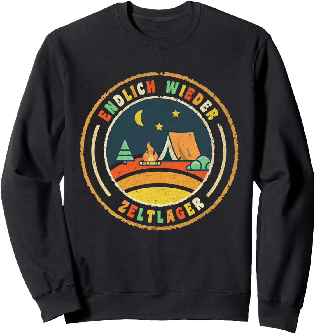 Jugendfeuerwehr Camping Pfadfinder Endlich wieder Zeltlager Sweatshirt