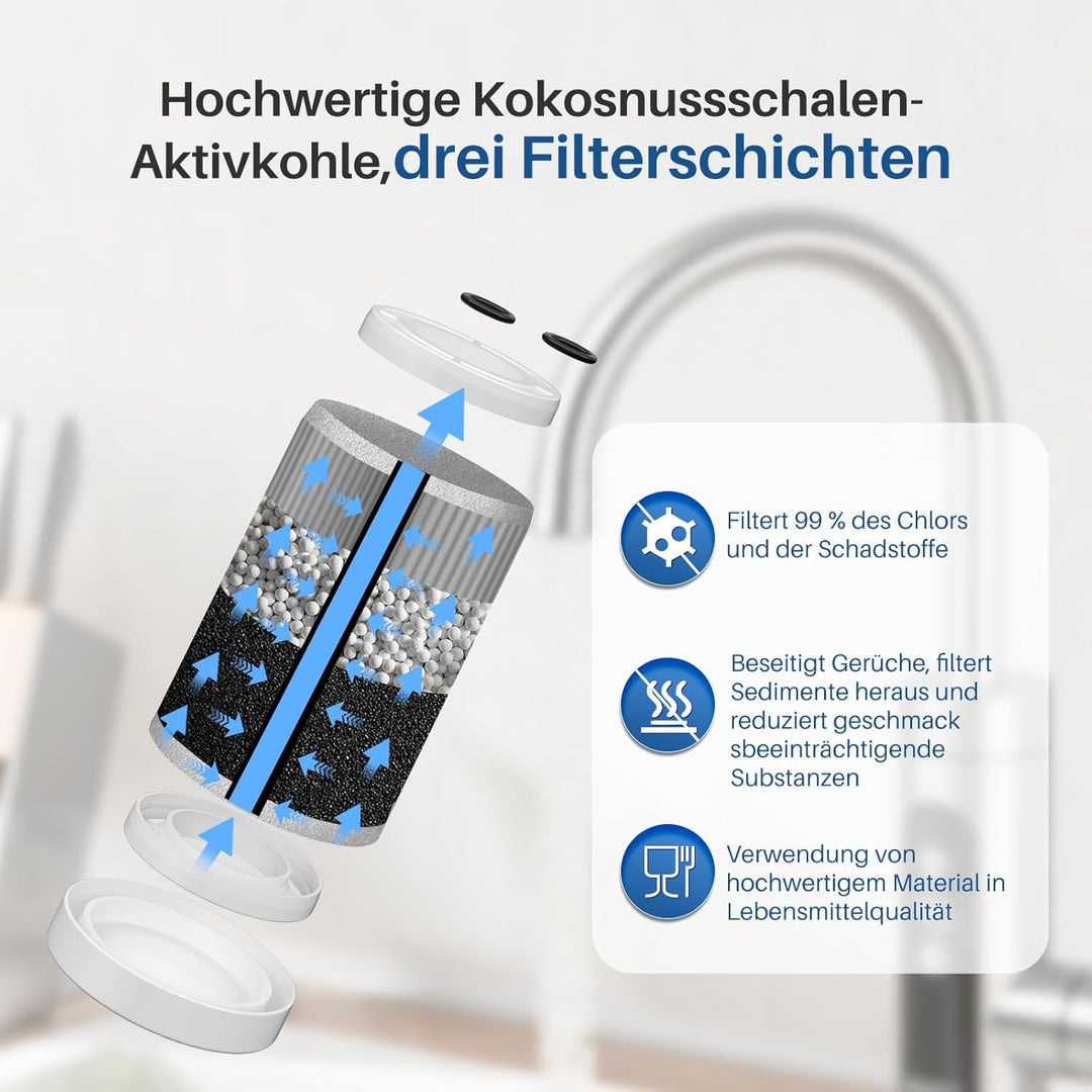 GOLDEN ICEPURE Brita On Tap Pro V-MF für brita wasserfilter wasserfilter für den wasserhahn (600l),