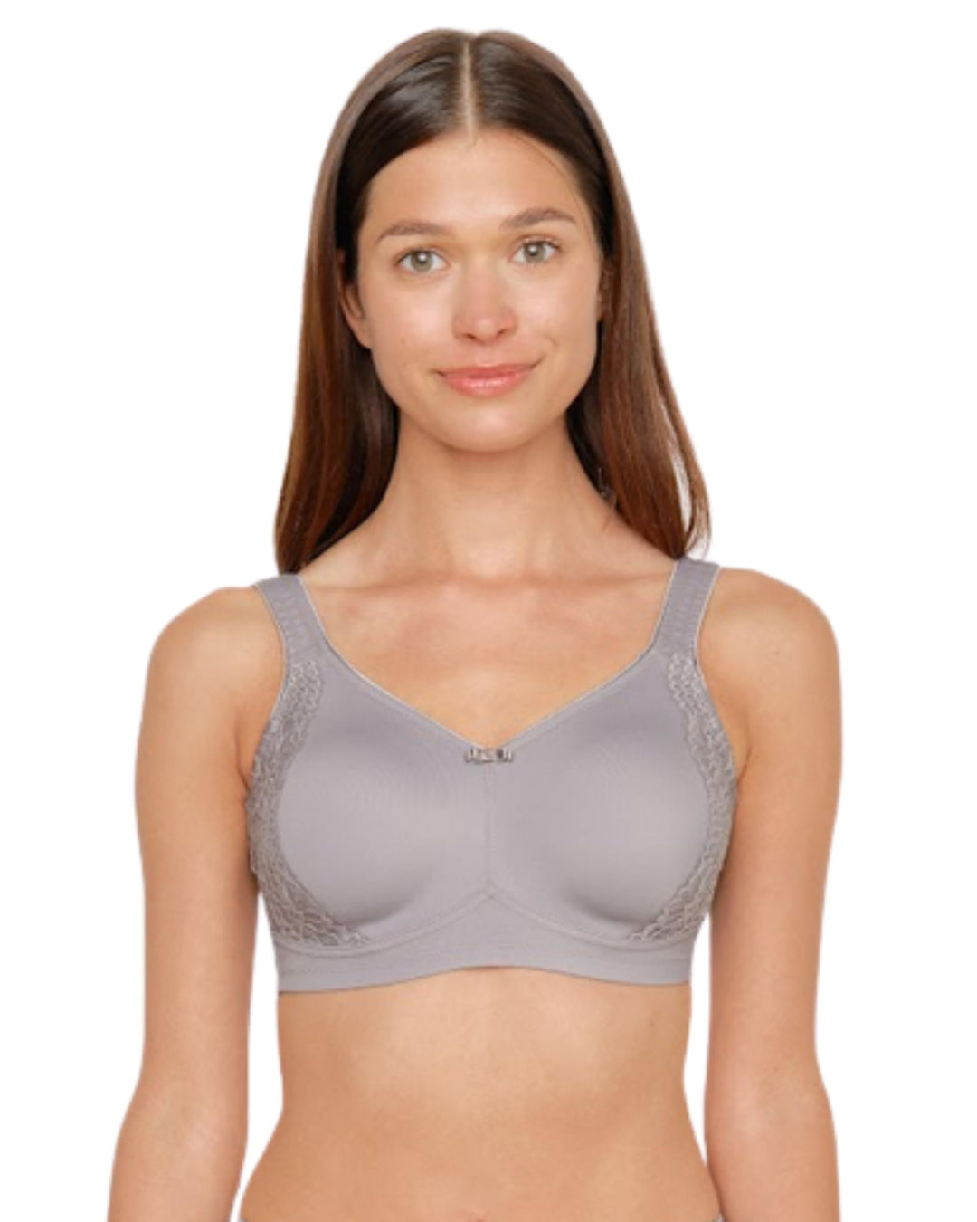 SUSA BH ohne Bügel I Minimizer BH mit seitlich am Cup angebrachter Spitze I Bügelloser BH mit breite