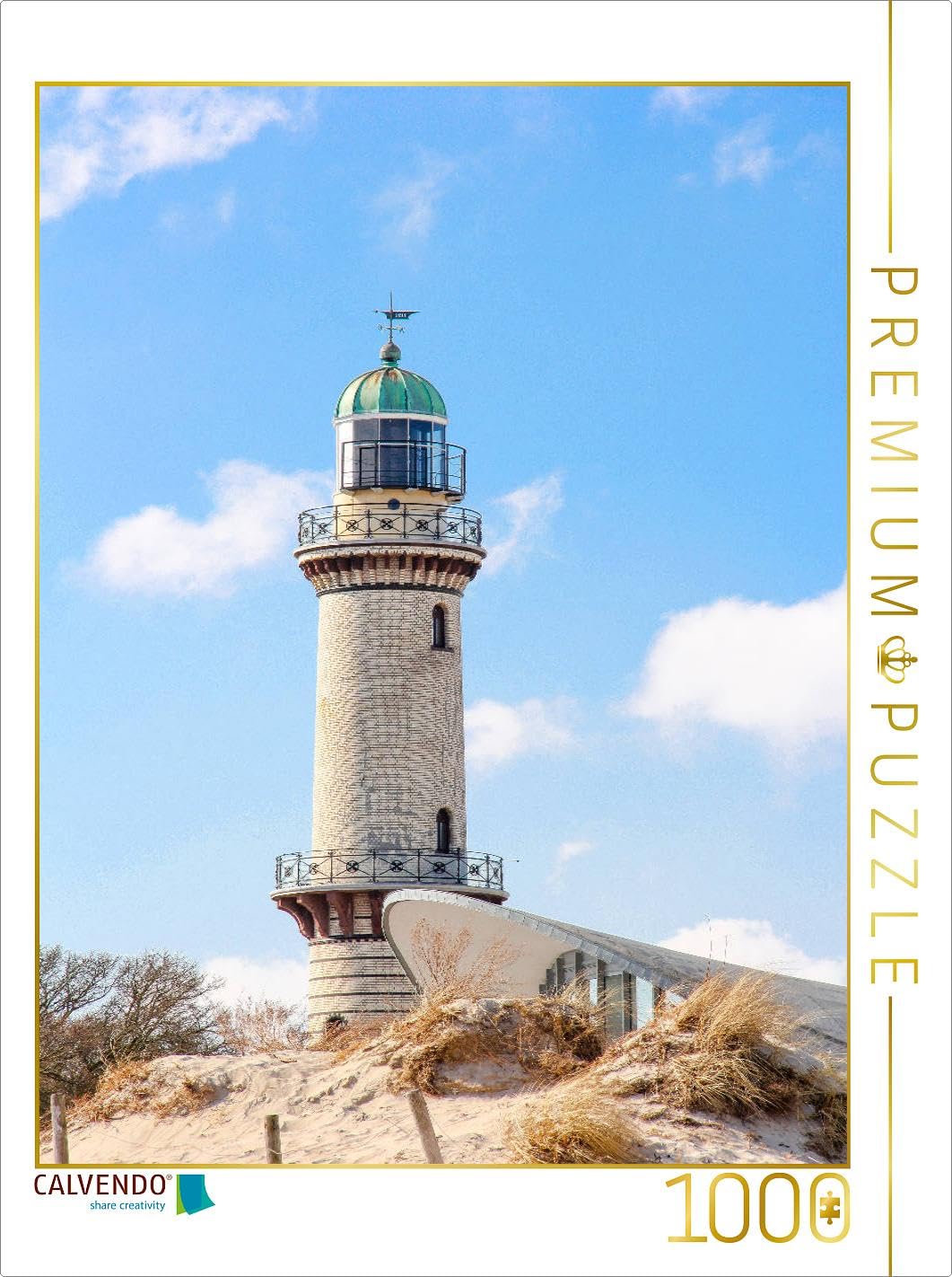 CALVENDO Puzzle Rostock - Sehenswürdigkeiten der Ostseemetropole 1000 Teile Lege-Grösse 48 x 64 cm F
