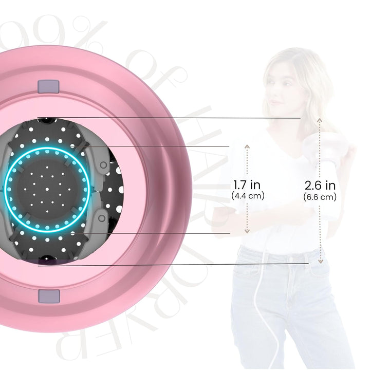 GIHALI Universeller Haardiffusor, robust, geeignet für Haartrockner von 4,4 – 6,6 cm, für lockiges o