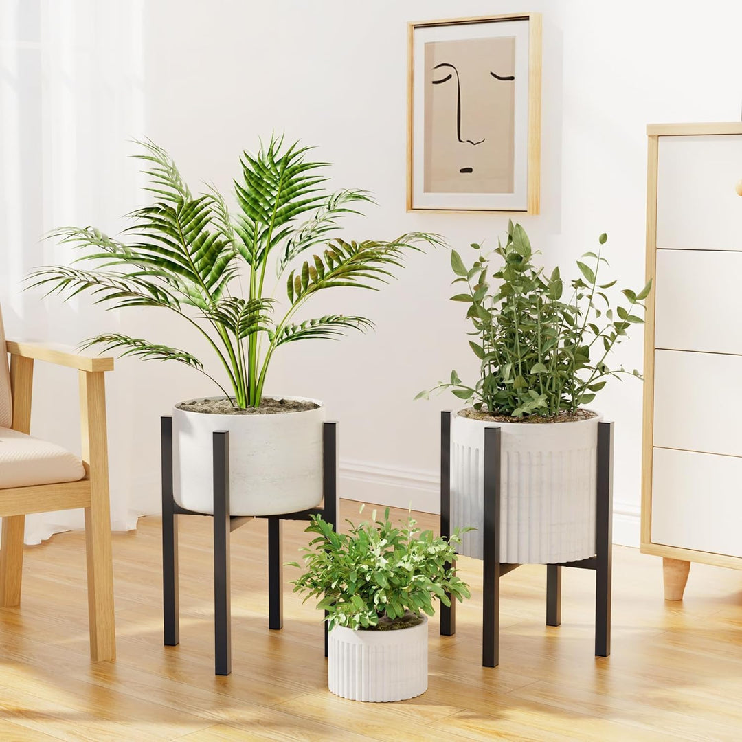 Ziwijity Verstellbarer Pflanzenständer für Innen Aussenbereich, Blumenständer aus Metall Schwerlast-