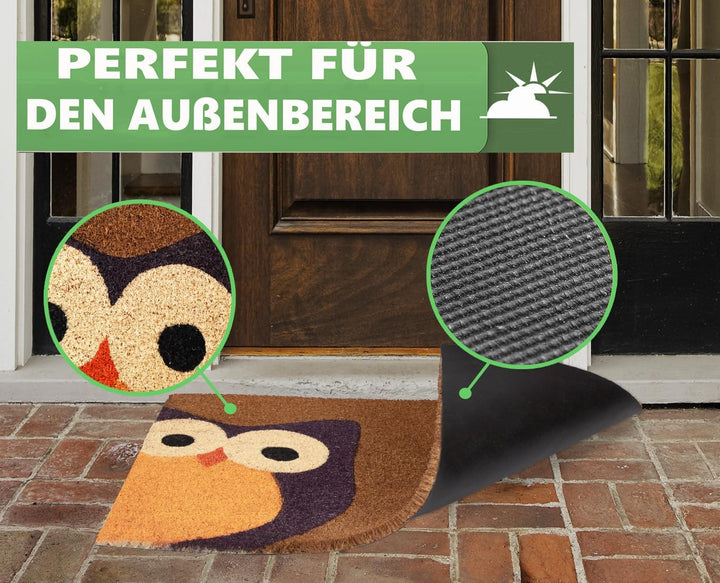 Betz Kokosmatte aus 100% Kokos -Fussmatte - Fussabstreifer –Schmutzfangmatte Grösse 45 cm x 75 cm x