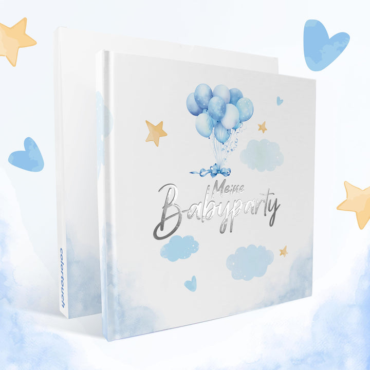 colortouch Gästebuch Babyparty, Baby Shower Geschenk Junge & Mädchen für Babyparty Deko, Gender Reve