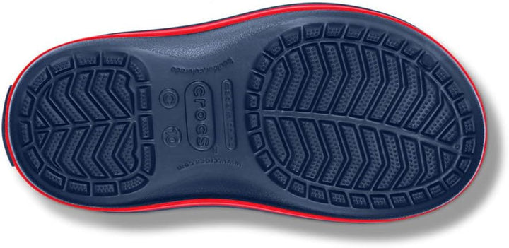 Crocs Unisex Kinder Winter Puff Boot Kids Schneestiefel 24/25 EU Blau Navy Red 485, 24/25 EU Blau Na