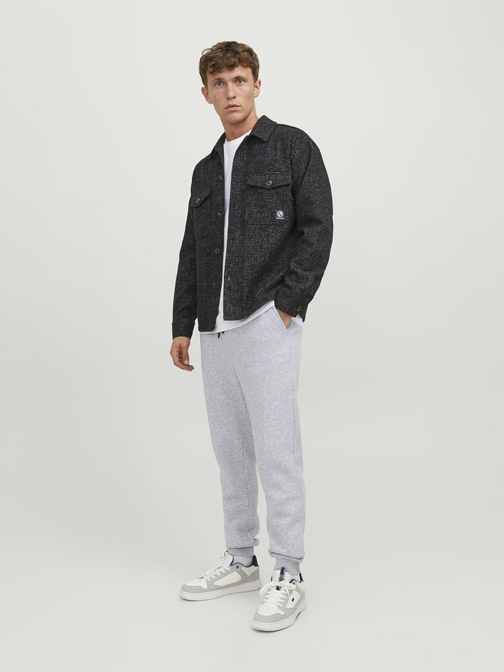 JACK & JONES Male Jogginghose Regular Fit Jogginghose M Light Grey Melange, M Light Grey Melange