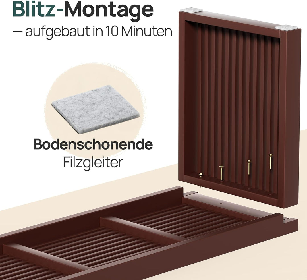 Bambus Sitzbank Flur - Sitzbank Esszimmer - Holzbank Flur - Esszimmerbank | BAM BOO BOX Garderobenba