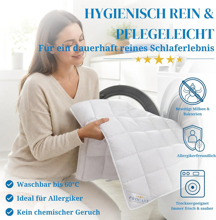 PROCAVE Matratzenschoner Micro-Comfort - Matratzenbezug - Matratzentopper - atmungsaktive Matratzena