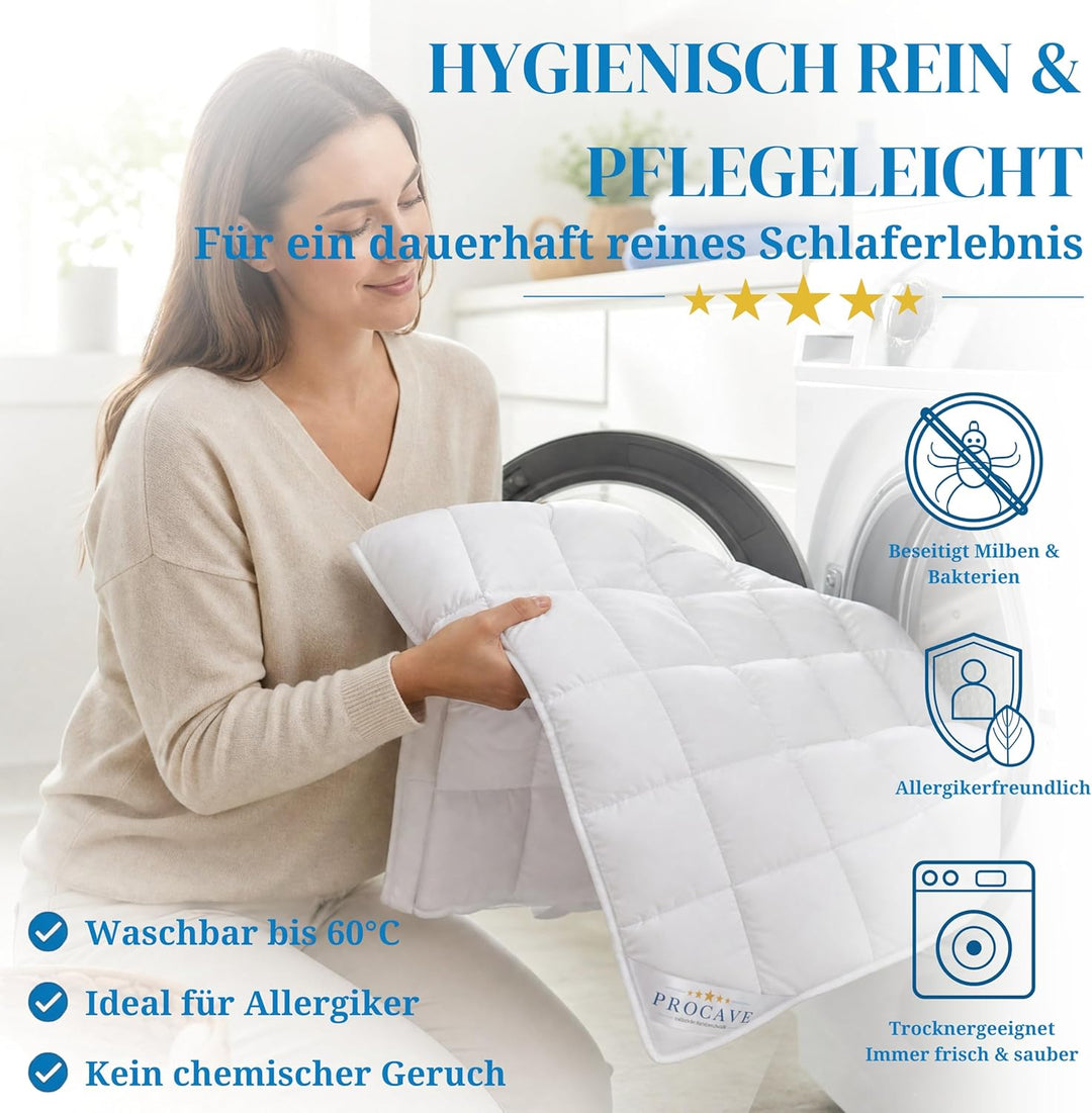 PROCAVE Matratzenschoner Micro-Comfort - Matratzenbezug - Matratzentopper - atmungsaktive Matratzena