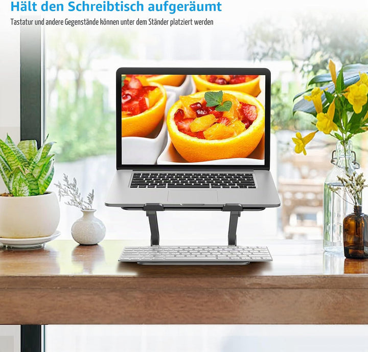 BoYata Laptop ständer: Multi-Angle-Standfuss mit Heat-Vent, Aluminium Einstellbares Notebook ständer