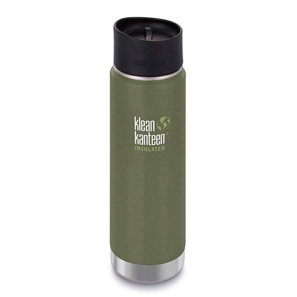 Klean Kanteen Wide Vakuumisoliert mit Cafe Cap 2.0 Trinkflasche L Fresh Pine Matt, L Fresh Pine Matt