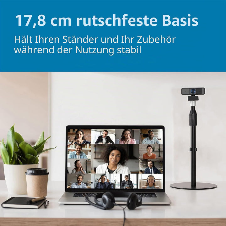 Kensington A1010 Teleskop-Tischhalterung für Video-Zubehör wie Mikrofone, Webcams und Beleuchtungssy