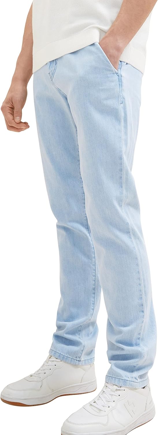 TOM TAILOR Herren Josh Regular Slim Jeans 33W / 32L 10112 - Clean Light Stone Blue Denim, 33W / 32L