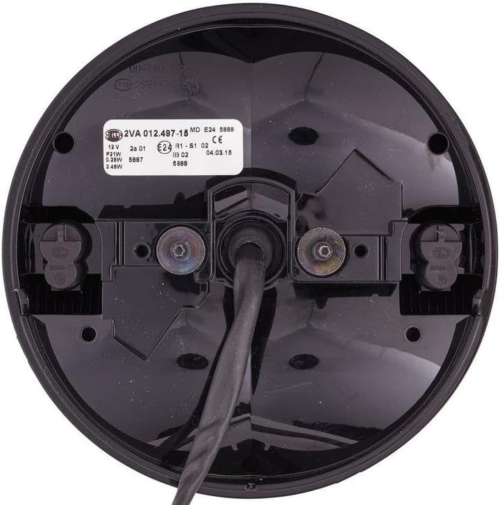 HELLA - Heckleuchte - Hybrid - 12V - Anbau/geschraubt - Lichtscheibenfarbe: rot/gelb - LED-Lichtfarb