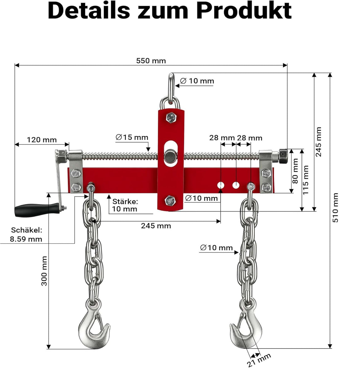 900kg Balancierer Positionierer Motorkran Werkstattkran Hebekran Traverse Kran Werkstatt