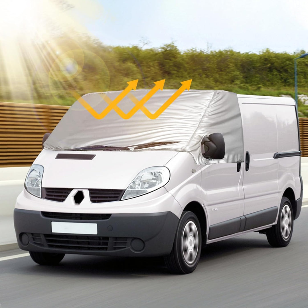Externe Thermo Scheibenabdeckung passend für Opel Vivaro Renault Trafic N-issan Primastar 2001-2014,