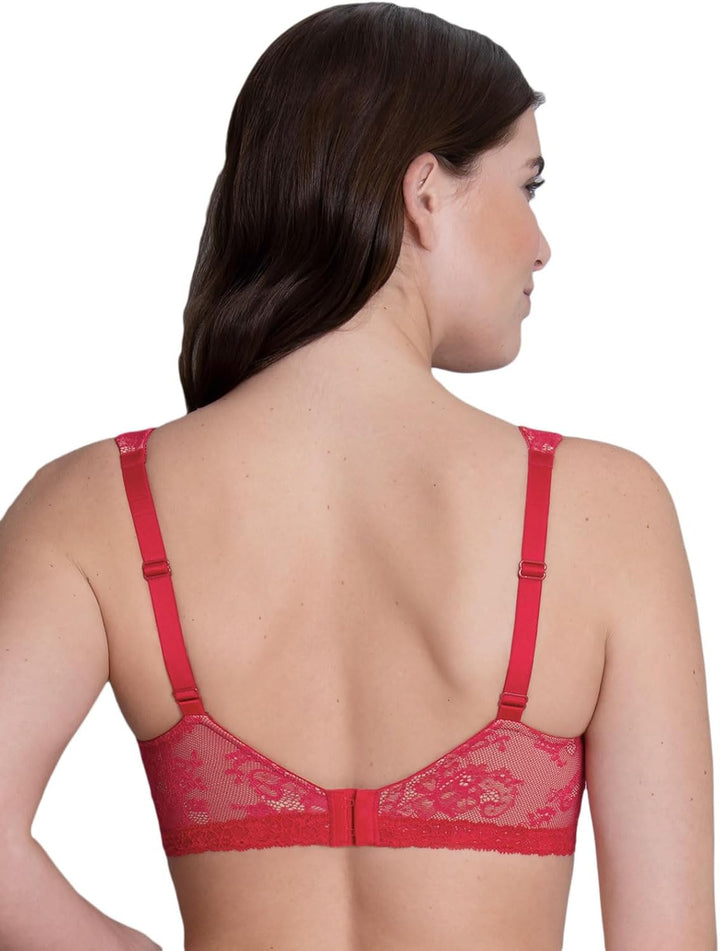 Rosa Faia Damen Abby Geformter BH, Halbtransparent 75A Cherry, 75A Cherry