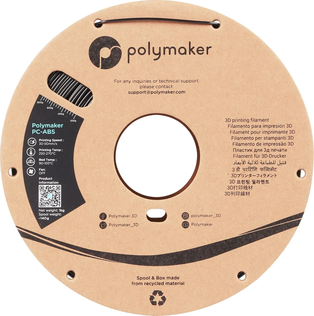 Polymaker PC-ABS Schwarz - 1,75mm - 1kg