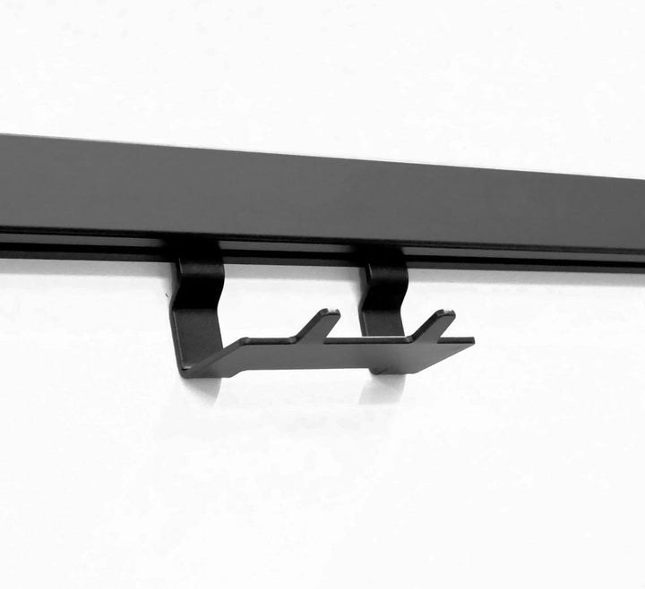 Kesseböhmer Linero style 2er Hakenleiste schwarz 84 x 51 x 37,4 mm zum Einhängen von SOTECH, 2er Hak