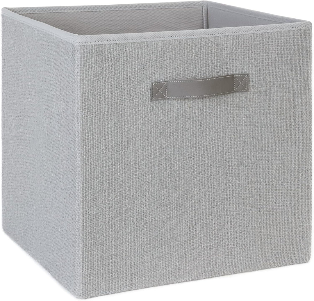 Ocean Home Textile Natürlich Grau Jute Aufbewahrungsbox, Faltbare Aufbewahrungswürfel 33x30x33 cm 33