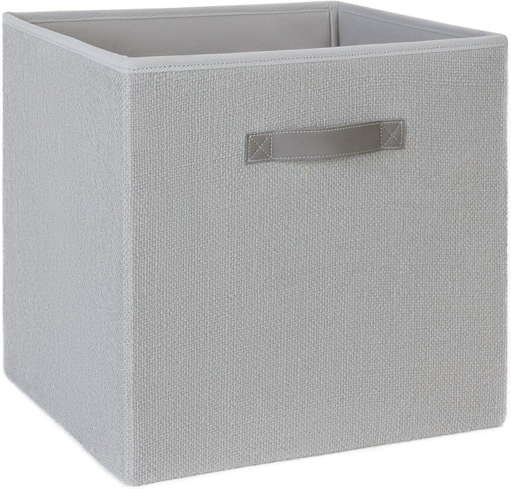 Ocean Home Textile Natürlich Grau Jute Aufbewahrungsbox, Faltbare Aufbewahrungswürfel 33x30x33 cm 33